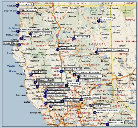 MAP of Northern California Cities